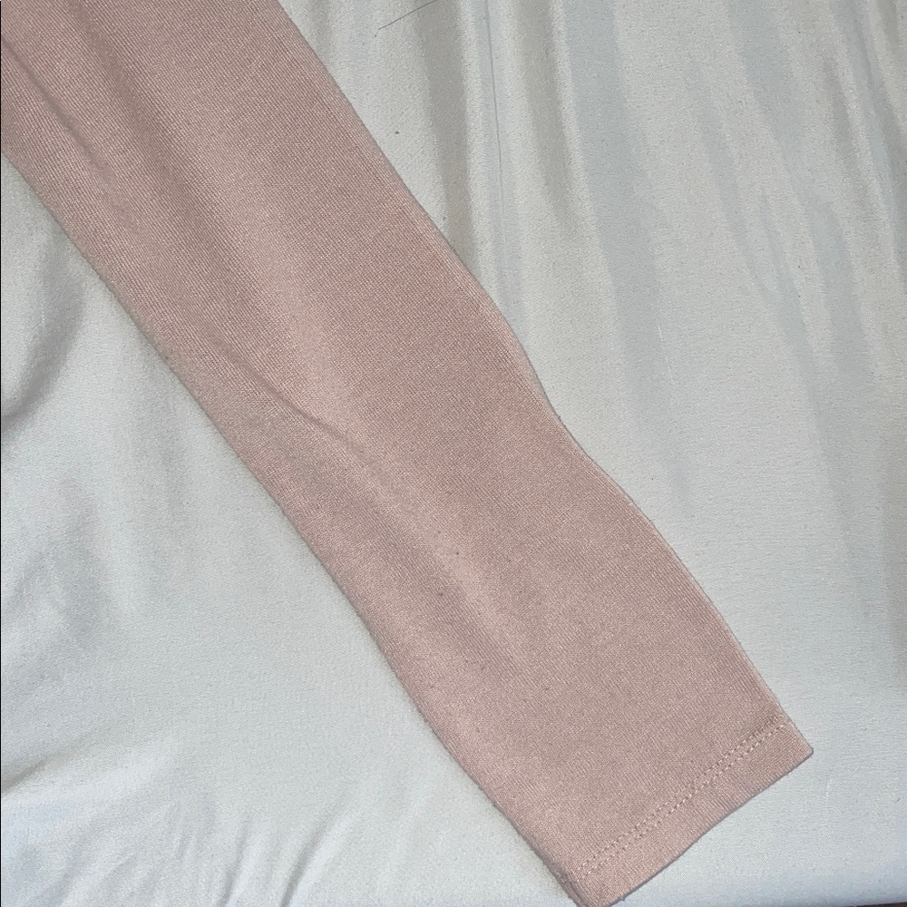 ♡ Axes Femme Pink Long Sleeve Top with Lace and Bow - Picture 5 of 6